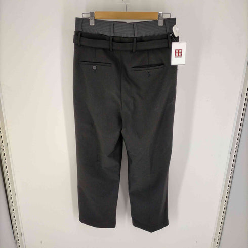 ザラ ZARA レイヤード ベルテッド スラックス パンツ メンズ US:30-31