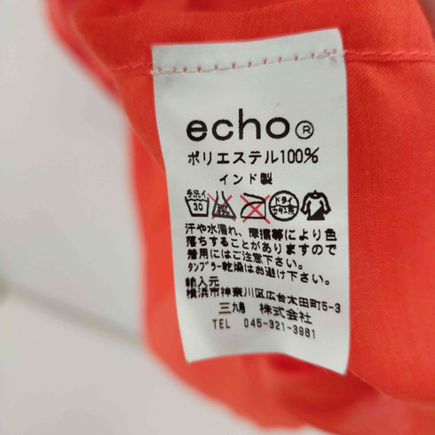 エコー echo シースルーペプラムワンピース レディース
