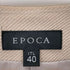 エポカ Epoca エコレザー 素材切り替えノーカラージャケット レディース EUR:40