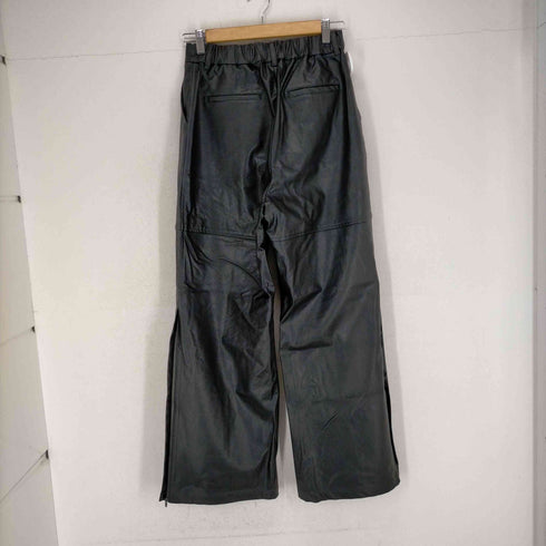 ヘイライフストア Hey life store フェイクレザーフレアパンツ メンズ JPN:2
