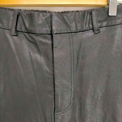 ヘイライフストア Hey life store フェイクレザーフレアパンツ メンズ JPN:2