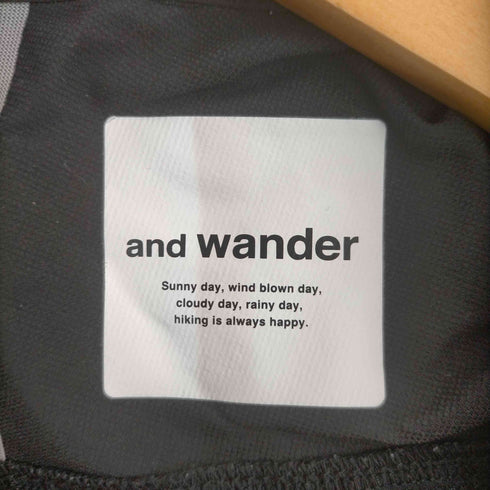 アンドワンダー and wander tech long sleeve band shirt メンズ JPN:0