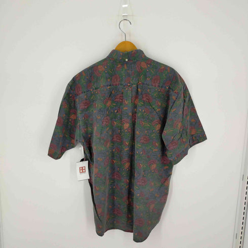 バナナリパブリック BANANA REPUBLIC 花柄アロハシャツ コットンシャツ ボタンダウン レディース L