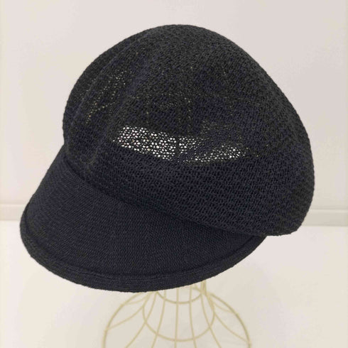 ランバンオンブルー LANVIN en Bleu 和紙 ロゴ金具 キャスケット レディース M~S