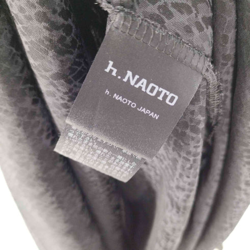 H.NAOTO 総柄 シャツワンピース レディース