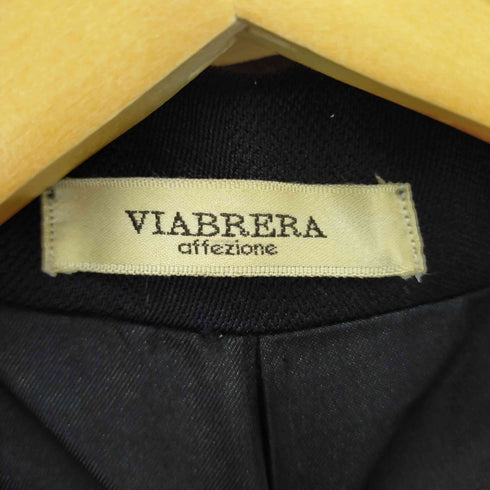 Viabrera ピークドラペル ダブルテーラードジャケット テーパードスラックス ストライプ セットアップ メンズ 46