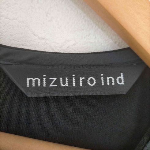 ミズイロインド mizuiro ind ノースリーブAラインワンピース レディース