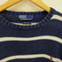 ポロバイラルフローレン Polo by RALPH LAUREN ポニー刺繍 ストライプ プルオーバー ニット メンズ import:M