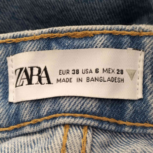 ザラ ZARA カットオフ ハイライズ デニム パンツ レディース US:28-29
