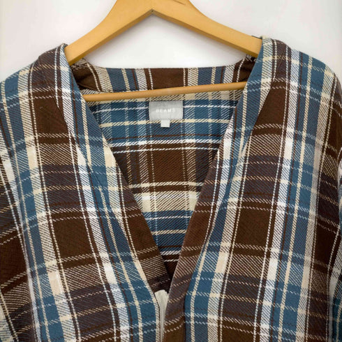 ビームス BEAMS 19AW ルーズチェックカーディガン メンズ JPN:L