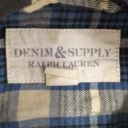 デニムアンドサプライ ラルフローレン DENIM & SUPPLY RALPH LAUREN チェック L/S ネルシャツ メンズ import:M