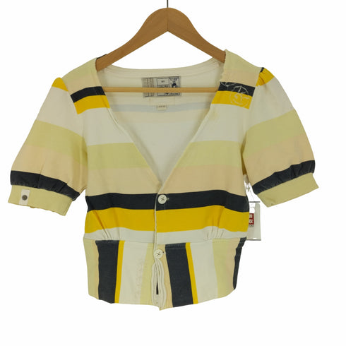 ディーゼル DIESEL FLY DECK ボーダー S/S カーディガン レディース import:XS