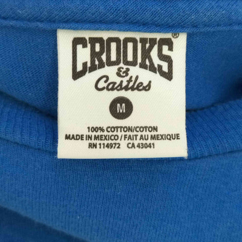 クルックスアンドキャッスルズ CROOKS&Castles メキシコ製 フロントロゴプリント クルーネックTシャツ メンズ import:M