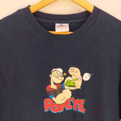 アルスタイルアパレルアクティブウェアー ALSTYLE APPAREL & ACTIVEWEAR 90s USA製 キャラクタープリントクルーネックTシャツ メンズ import:XL