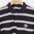 エーエイプバイアベイシングエイプ AAPE BY A BATHING APE NOW BORDER POLO ラバーロゴ ボーダーポロシャツ メンズ JPN:S