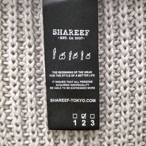 シャリーフ SHAREEF 別注 over knitvest メンズ JPN:2