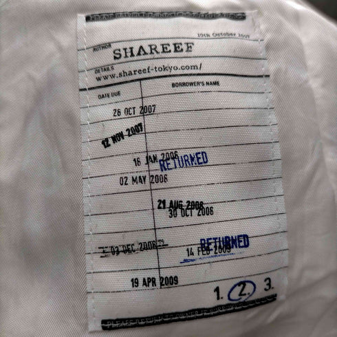 シャリーフ SHAREEF 2タック入り ジップフライ スラックスパンツ メンズ JPN:2