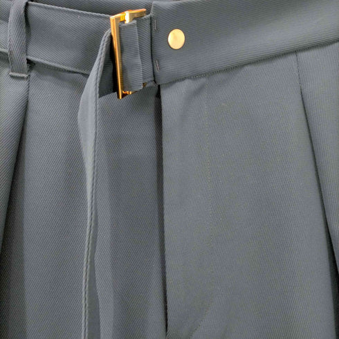 クルニ CULLNI ベルト付き タック入り テーパードパンツ メンズ JPN:2