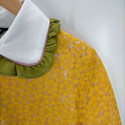 シスタージェーン SISTER JANE Lace Polo Shirt レイヤードレースブラウス レディース JPN:S