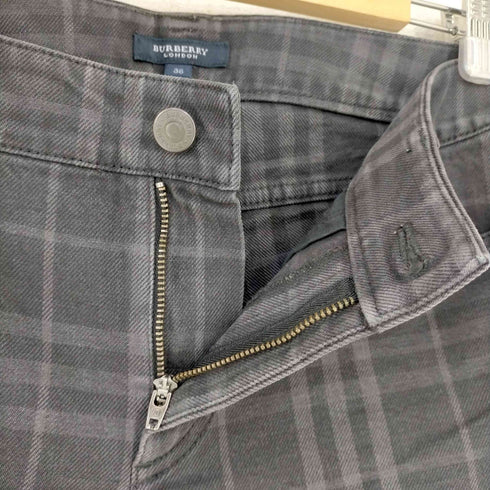 バーバリーロンドン BURBERRY LONDON チェック フレアスキニーパンツ レディース EUR:38