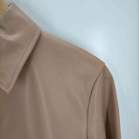 ザラ ZARA エコレザーシャツワンピース レディース JPN:XS