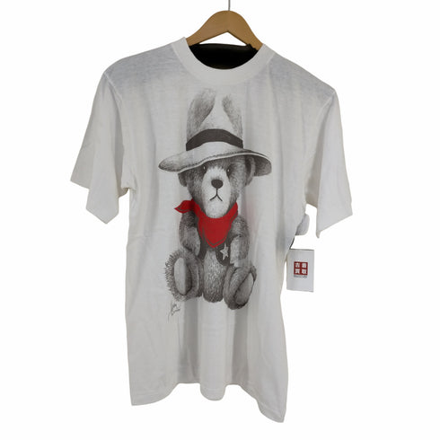 ルック LOOK USA製 xcv bob harrison クルーネックTシャツ ベアープリント メンズ import:M