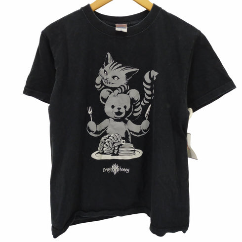 ユナイテッドアスレ UNITED ATHLE Drug Honey クルーネックプリントTシャツ メンズ import:M