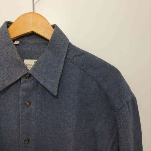 エルメネジルドゼニア ERMENEGILDO ZEGNA チェック ロングスリーブシャツ メンズ import:L