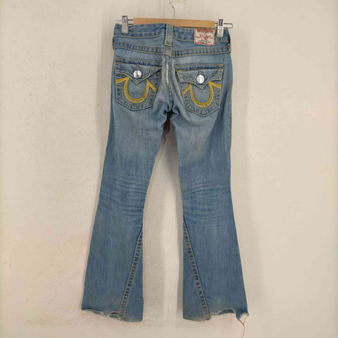 トゥルーレリジョン TRUE RELIGION RAINBOW JOEY フレアデニムパンツ レディース 24inch