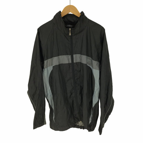 アンブロ UMBRO 00S 黒タグ センター ロゴ プリント ジップアップ トレーニング ジャケット メンズ import:XL