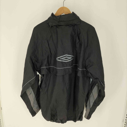 アンブロ UMBRO 00S 黒タグ センター ロゴ プリント ジップアップ トレーニング ジャケット メンズ import:XL