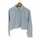 ザラ ZARA クロップド L/S シャツ レディース import:L