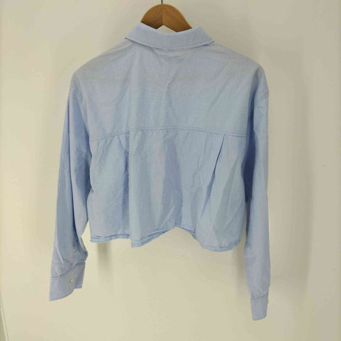 ザラ ZARA クロップド L/S シャツ レディース import:L