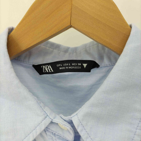 ザラ ZARA クロップド L/S シャツ レディース import:L