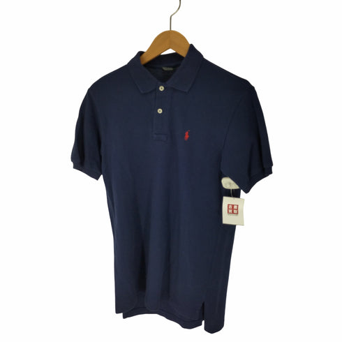 ポロバイラルフローレン Polo by RALPH LAUREN 80-90S 緑タグ ポニー刺繍 S/S ポロシャツ メンズ import:L