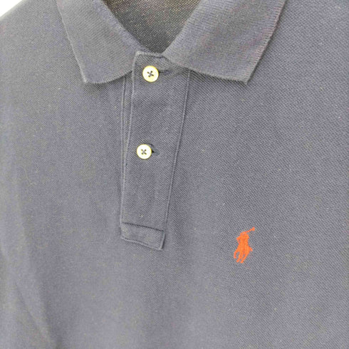 ポロバイラルフローレン Polo by RALPH LAUREN 80-90S 緑タグ ポニー刺繍 S/S ポロシャツ メンズ import:L