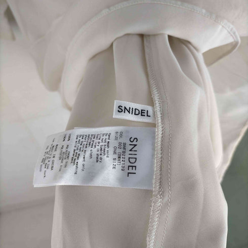 スナイデル snidel オーガンシースルーハーフスリーブブラウス レディース ONE SIZE
