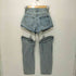 Y2K 2WAY セパレート デニム パンツ レディース JPN:XS