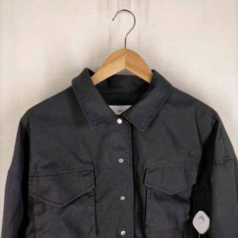 スライ SLY DOUBLE PK CROP ジャケット レディース FREE
