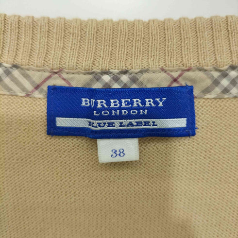 バーバリーブルーレーベル BURBERRY BLUE LABEL ロゴ刺繍 クルーネックニット レディース JPN:38