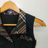 バーバリーブルーレーベル BURBERRY BLUE LABEL 襟チェック切替 ノースリーブシャツワンピース レディース JPN:36
