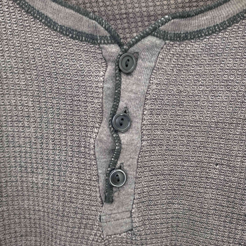 GREATLAND 90S MADE IN USA サーマルヘンリーネックカットソー メンズ import:XL