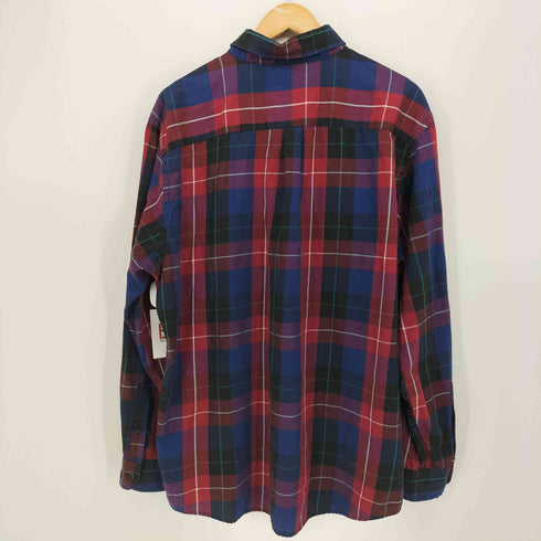 チャップス CHAPS EASY CARE TWILL チェック柄 ポケット L/S シャツ メンズ JPN:XL
