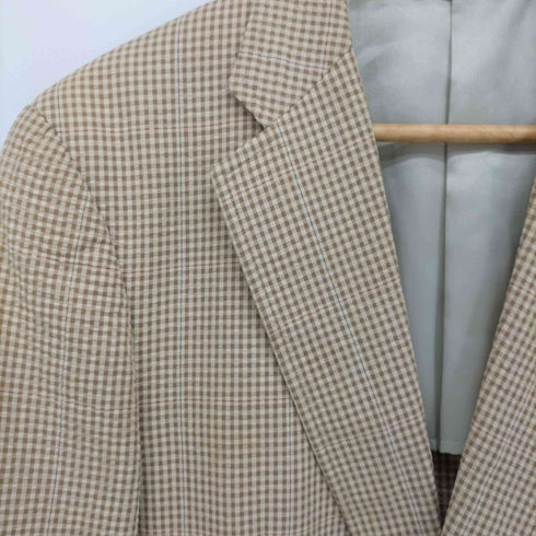 ブルックスブラザーズ BROOKS BROTHERS 日本製 ギンガムチェック シアサッカー 2B テーラード ジャケット メンズ A6