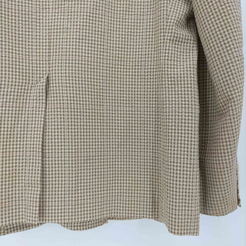 ブルックスブラザーズ BROOKS BROTHERS 日本製 ギンガムチェック シアサッカー 2B テーラード ジャケット メンズ A6