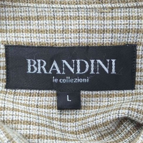 ブランディニ BRANDINI ギンガムチェック コットン L/S シャツ メンズ import:L