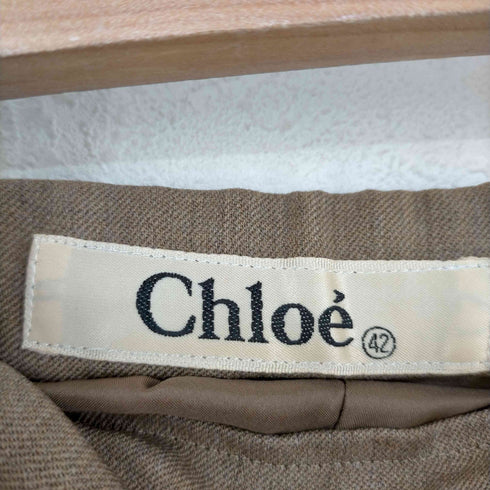 クロエ Chloe サイドスリット ウールタイトスカート レディース JPN:42