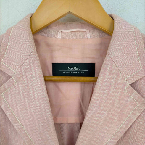 マックスマーラ ウィーケンドライン Max Mara WEEKEND LINE 2B ヘリンボーン テーラードジャケット レディース JPN:38