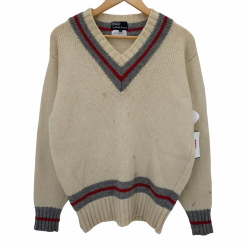 ポロバイラルフローレン Polo by RALPH LAUREN Vネックニットセーター メンズ L