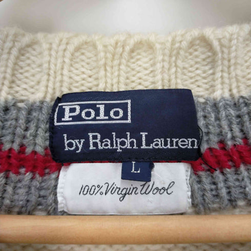 ポロバイラルフローレン Polo by RALPH LAUREN Vネックニットセーター メンズ L